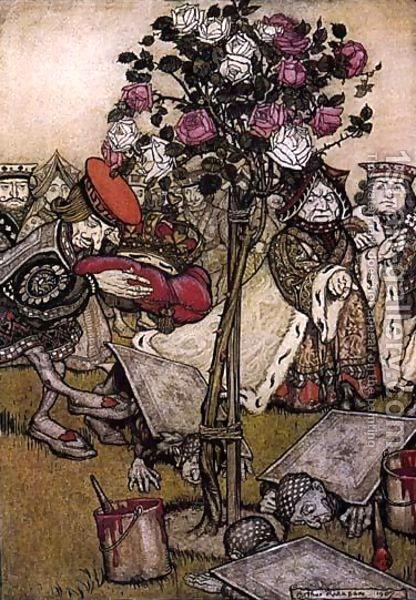 Alice In Wonderland. The Queen's Croquet Ground — Arthur Rackham