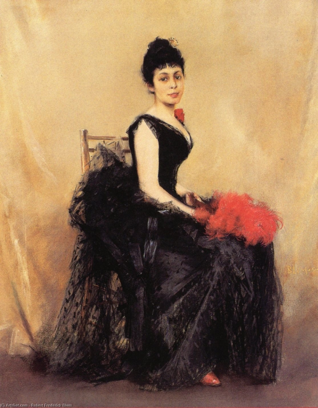 Portrait Of Flora De Stephano — Robert Frederick Blum