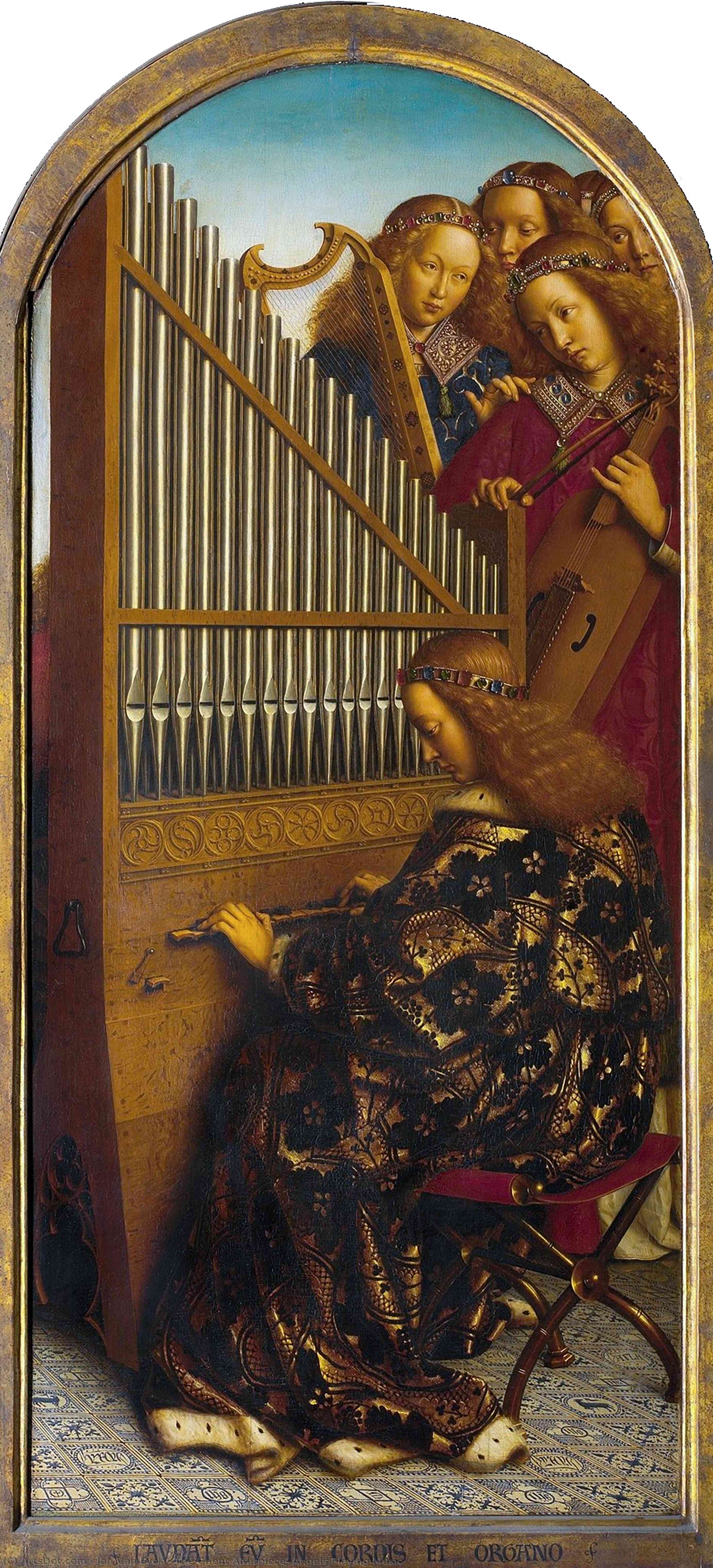 The Ghent Altarpiece: Angels Playing Music — Jan Van Eyck