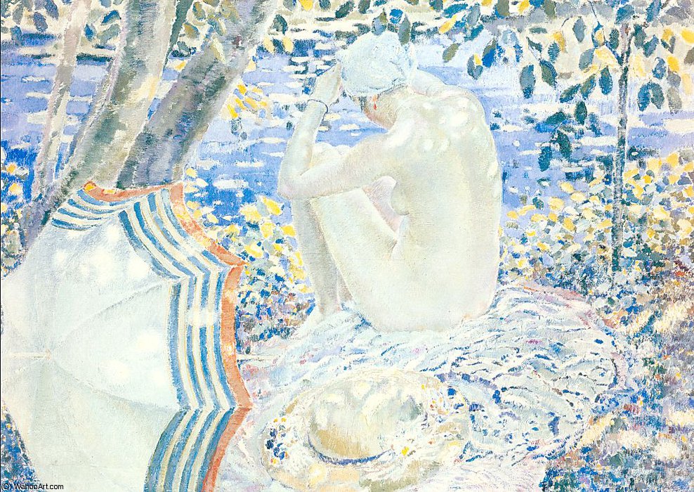 On The Bank — Frederick Carl Frieseke