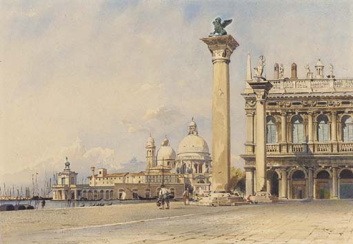San Giorgio Maggiore From The Piazza San Marco, Italy — Thomas Hartley Cromek