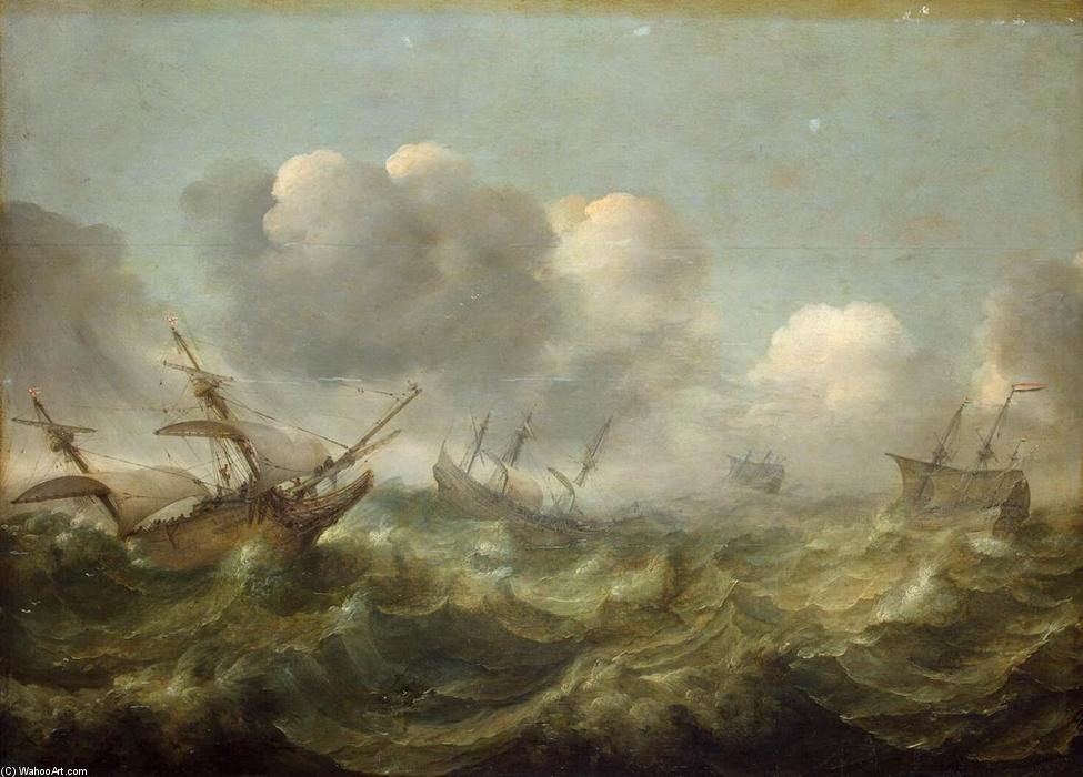 Stormy Sea — Abraham Willaerts
