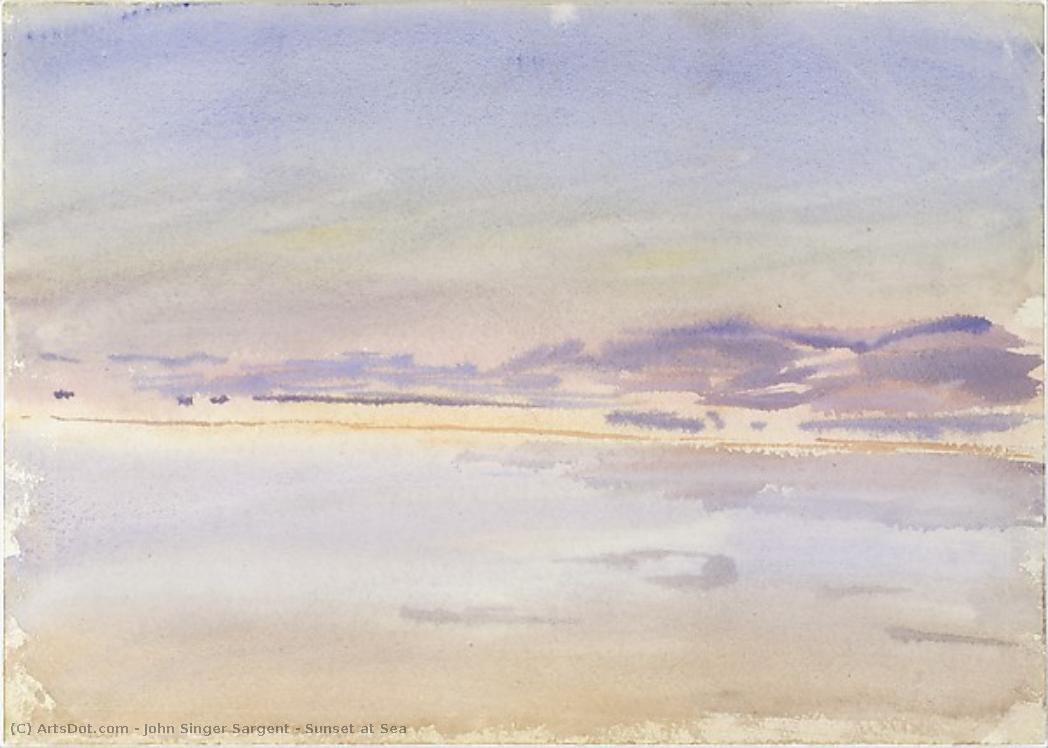 Sunset At Sea — John Singer Sargent