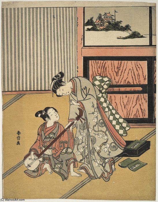 The Music Lesson — Suzuki Harunobu