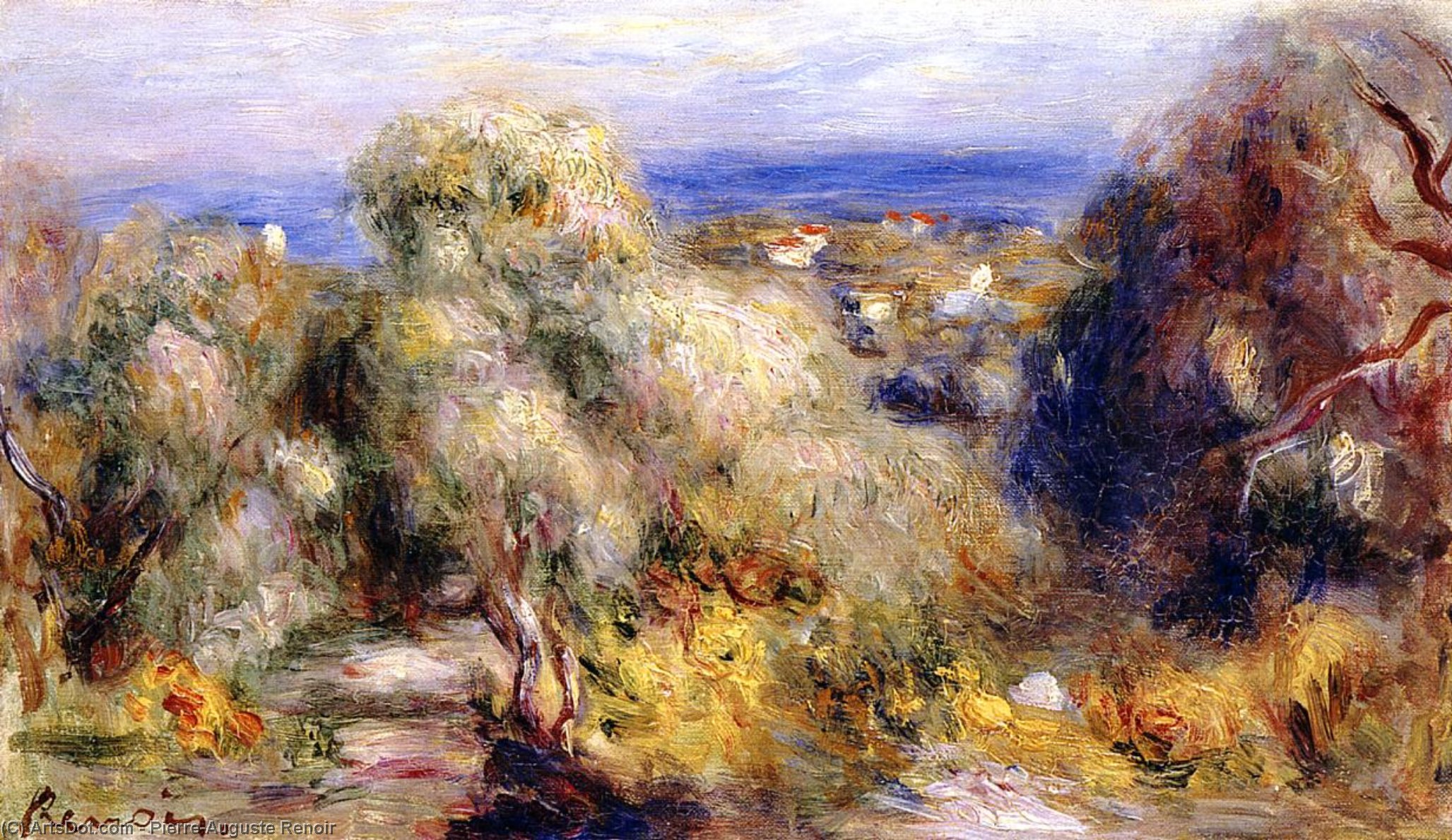 View Of Cannet — Pierre-auguste Renoir