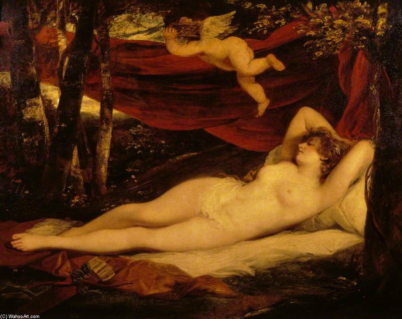 Sleeping Nymph And Cupid — John Hoppner