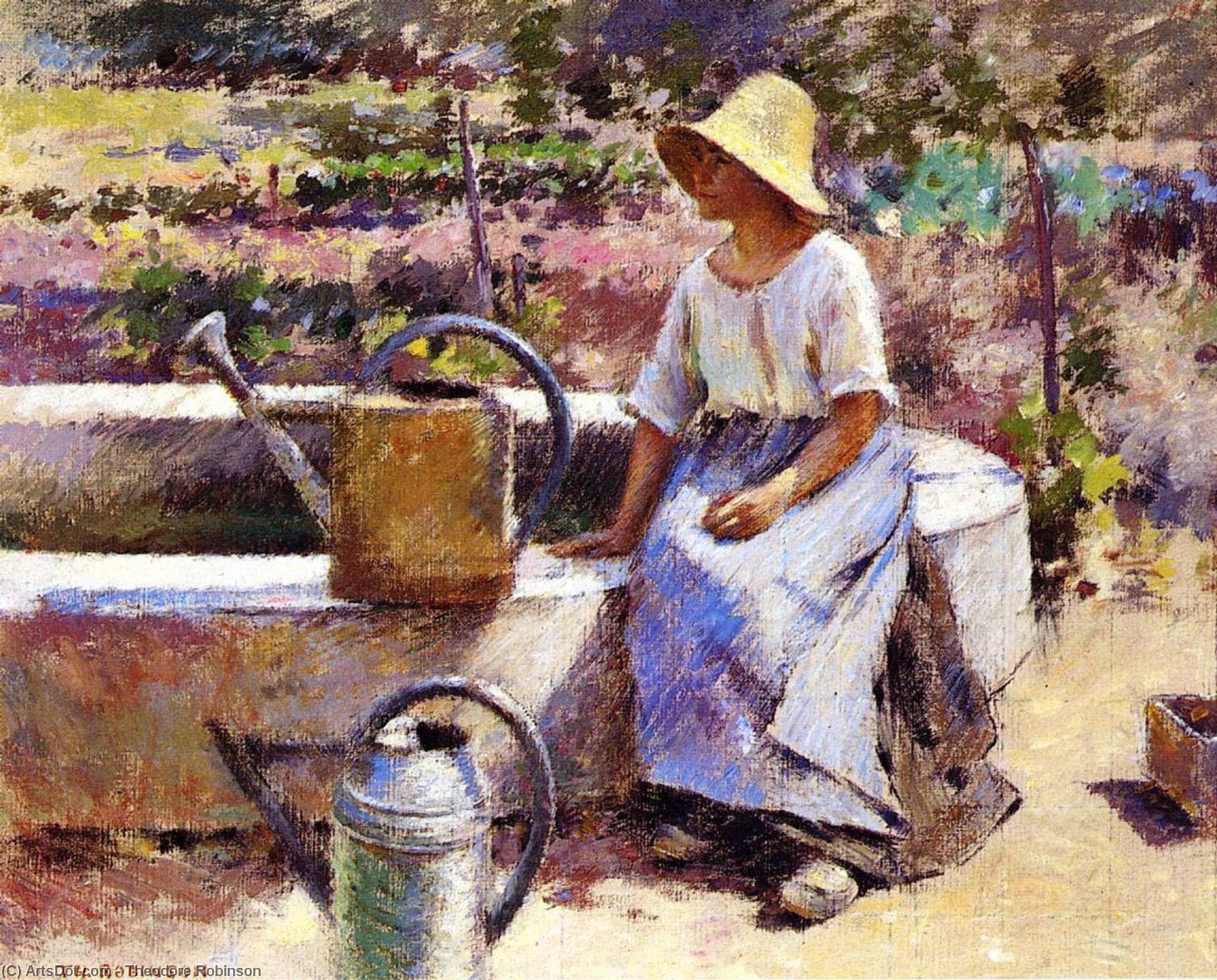 The Watering Pots — Theodore Robinson