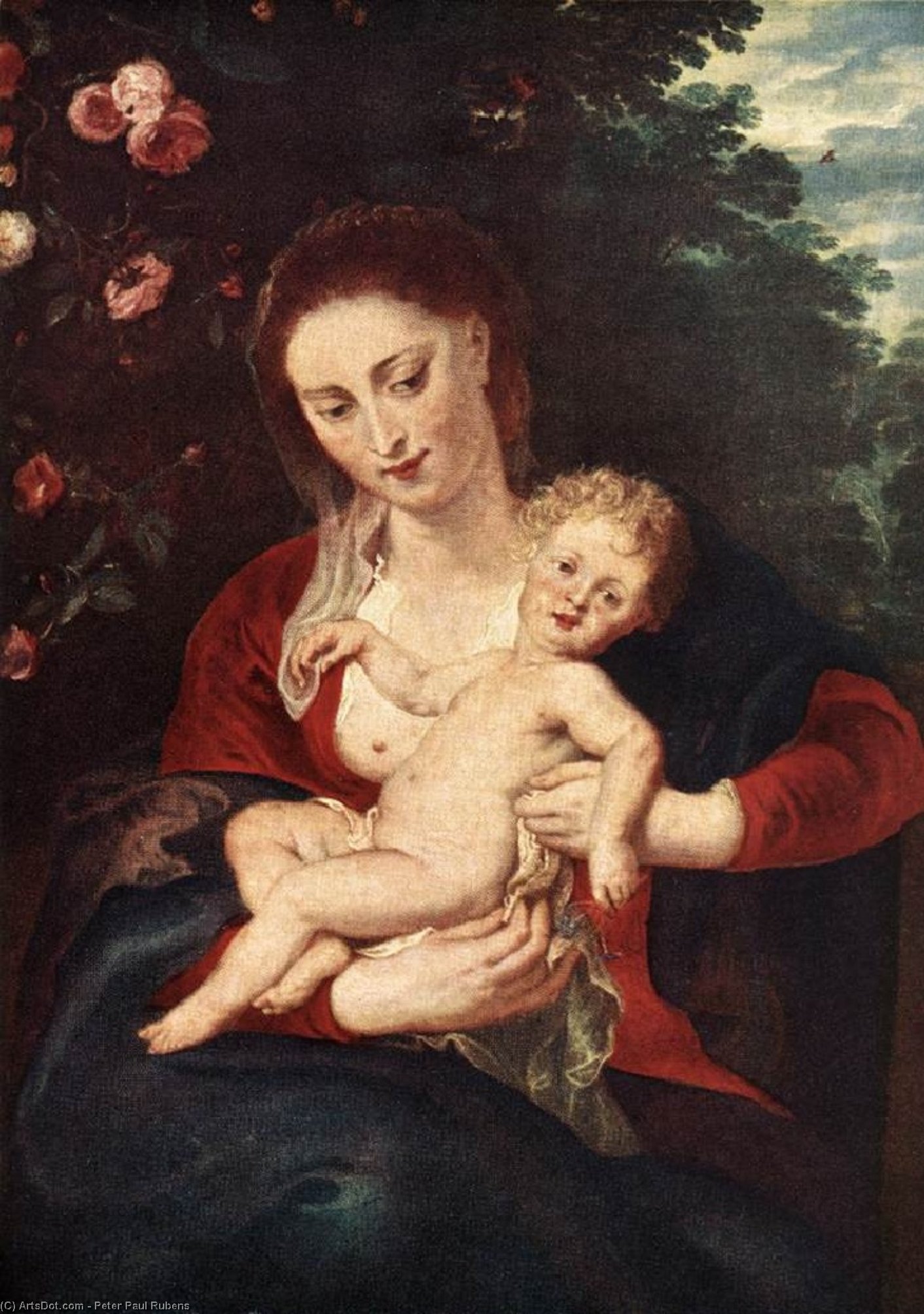 Virgin And Child — Peter Paul Rubens