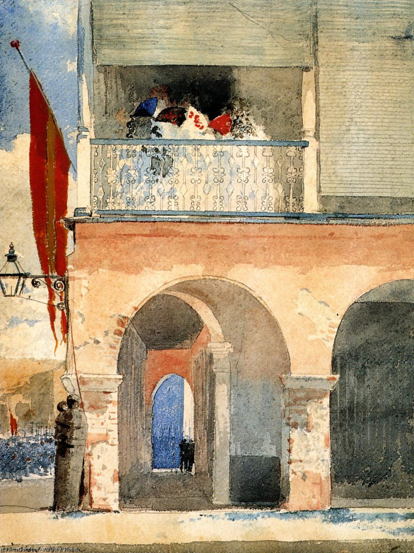 Customs House, Santiago De Cuba — Winslow Homer