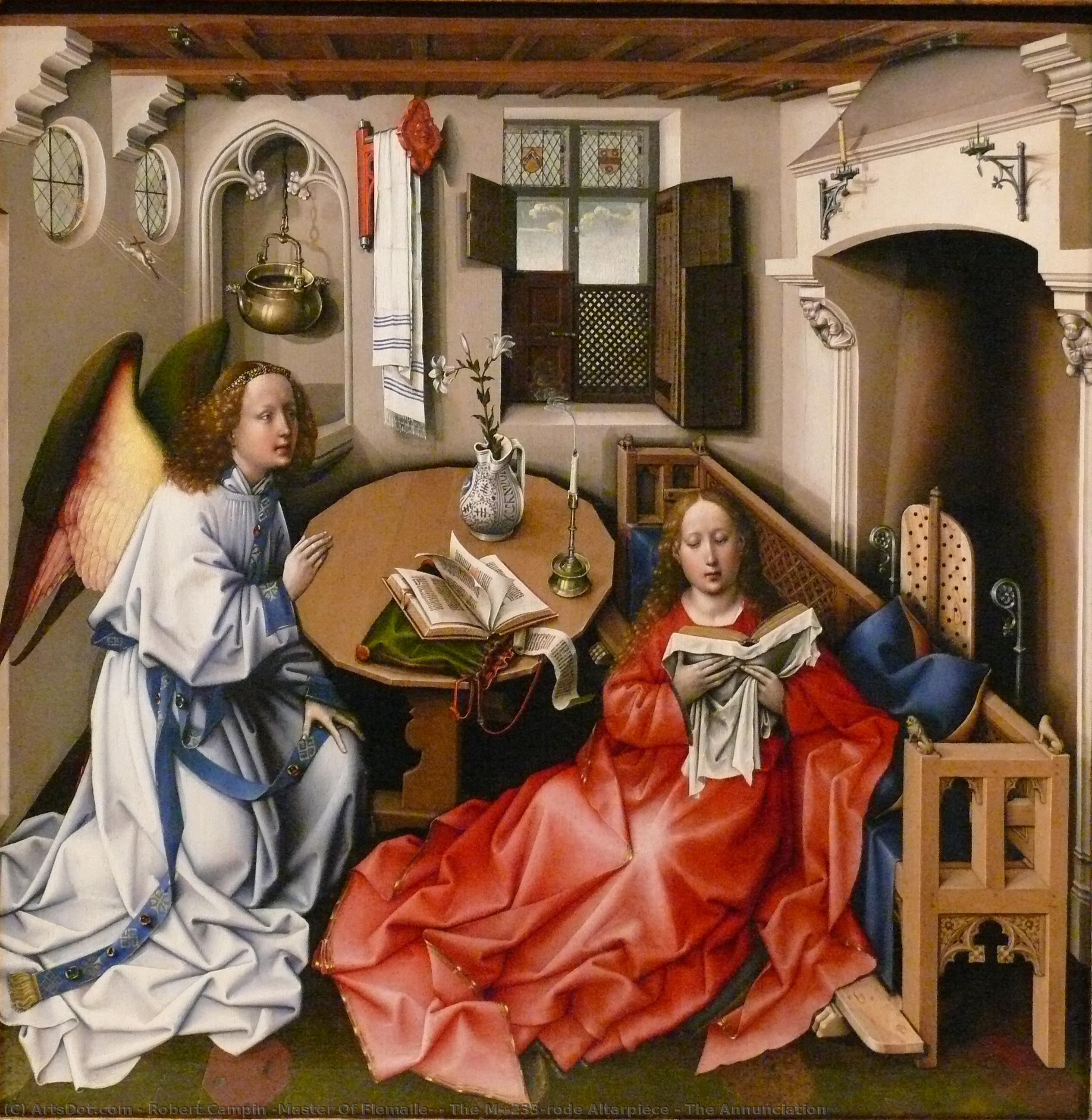 The Mérode Altarpiece - The Annunciation — Robert Campin (master Of Flemalle)