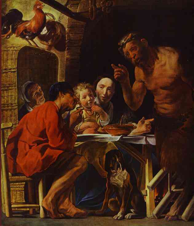 The Peasants And The Satyr — Jacob Jordaens