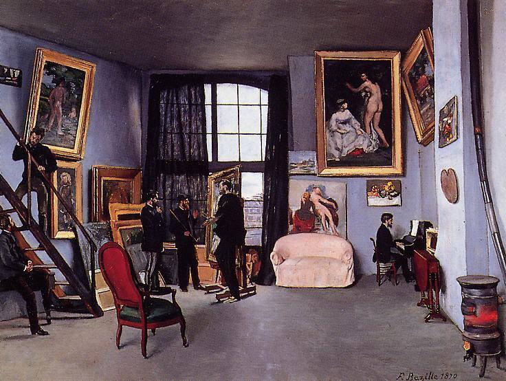 The Studio On The Rue La Condamine — Frédéric Bazille