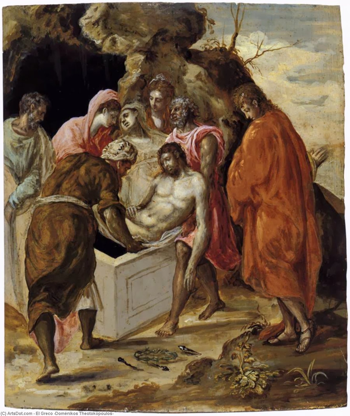 The Entombment Of Christ — El Greco