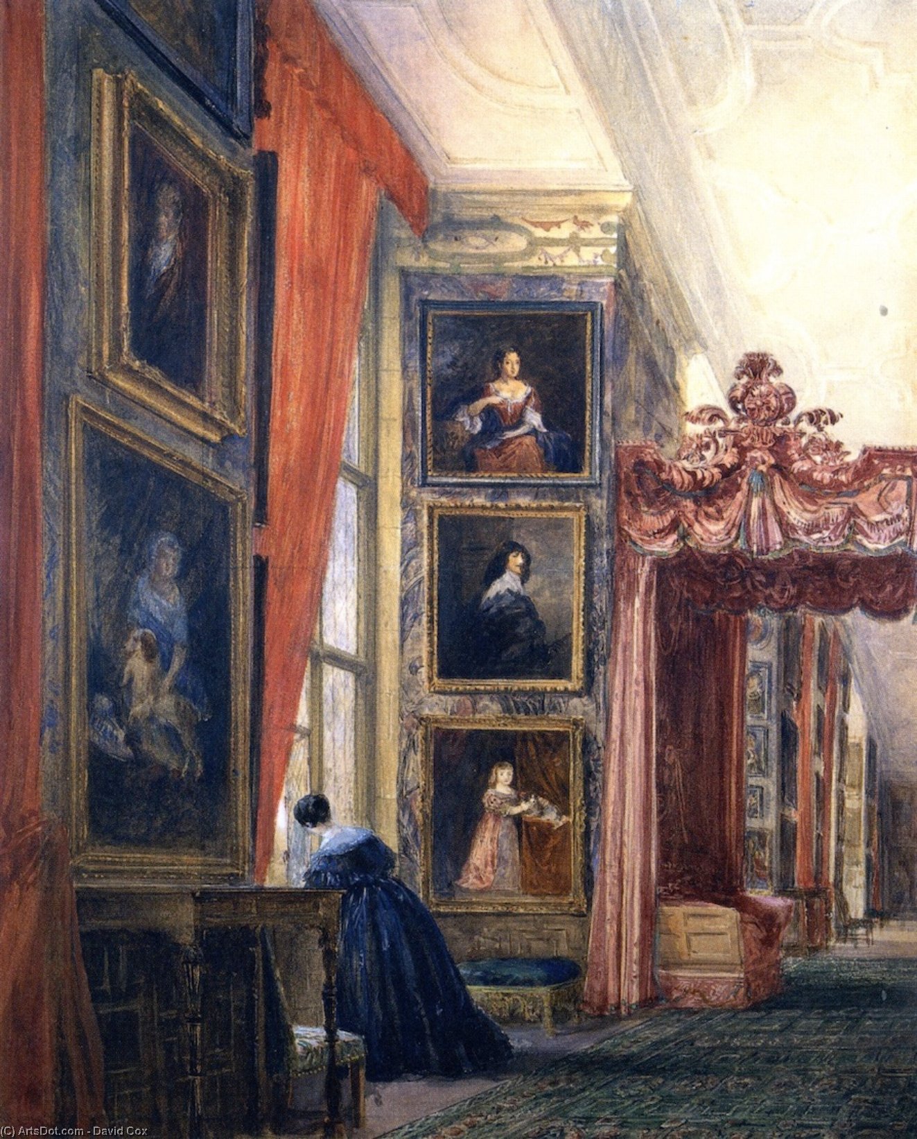 The Long Gallery, Hardwick Hall, Derbyshire — David Cox