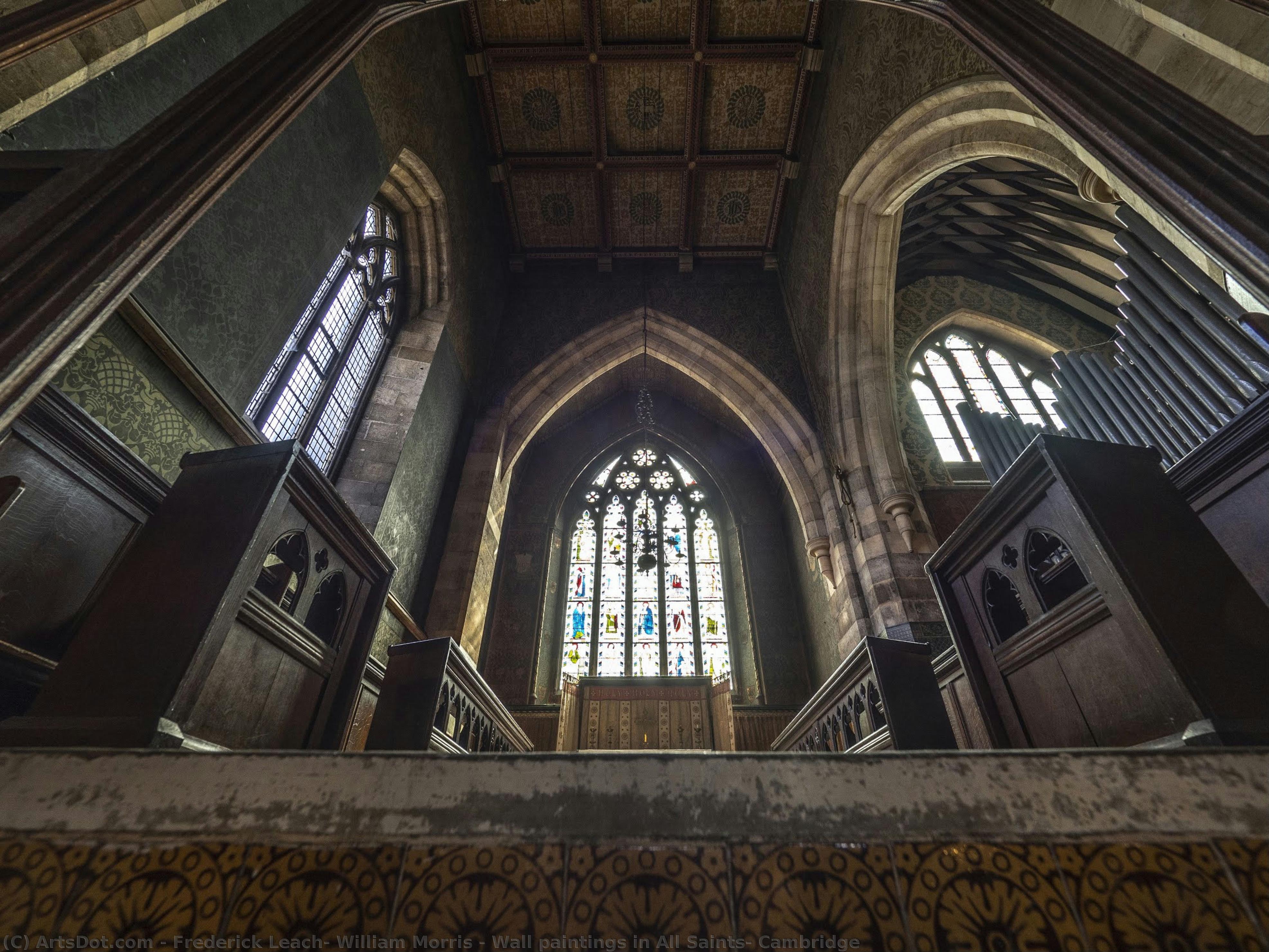 Wall Paintings In All Saints, Cambridge — Frederick Leach, William Morris