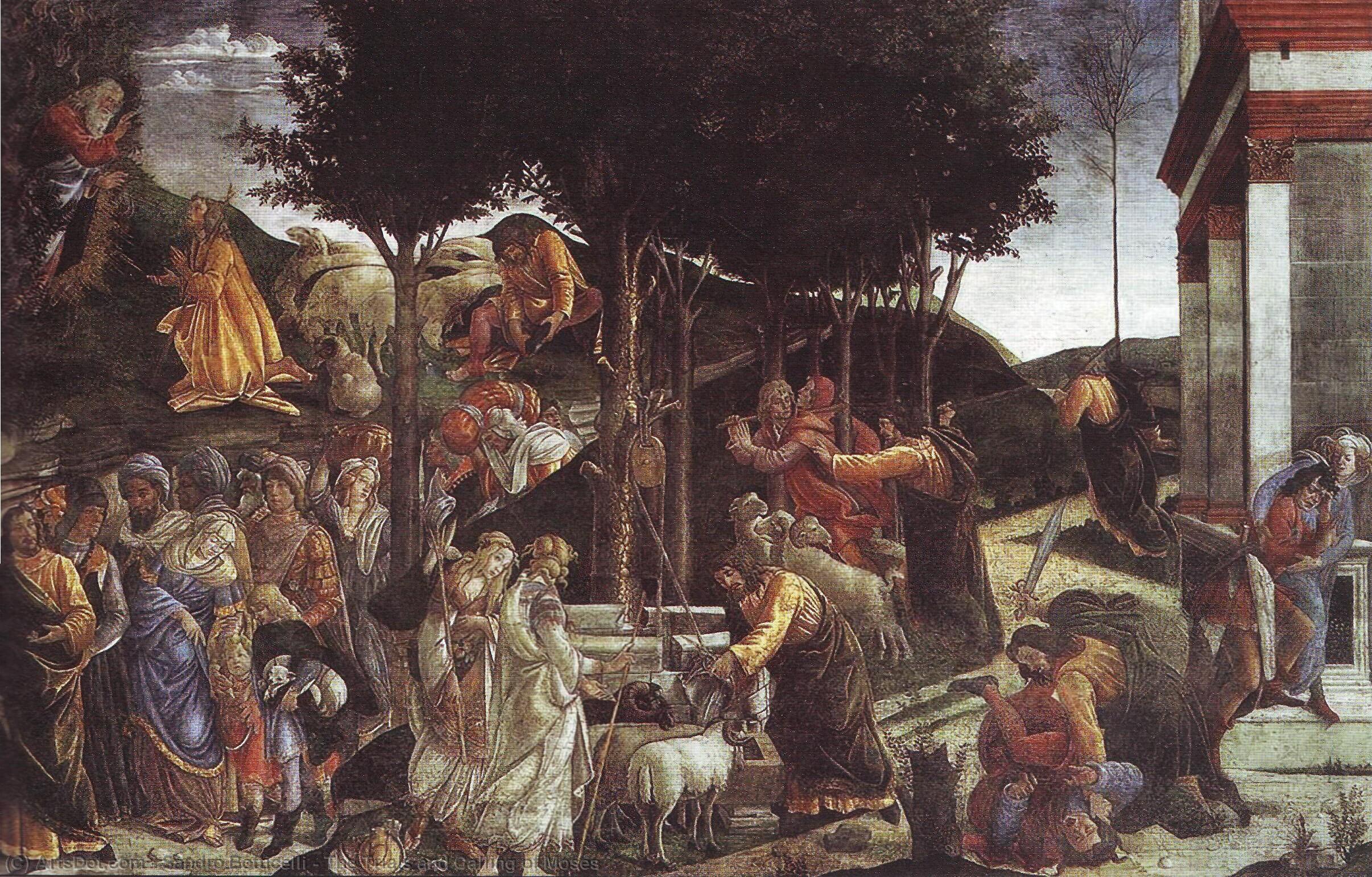The Trials And Calling Of Moses — Sandro Botticelli