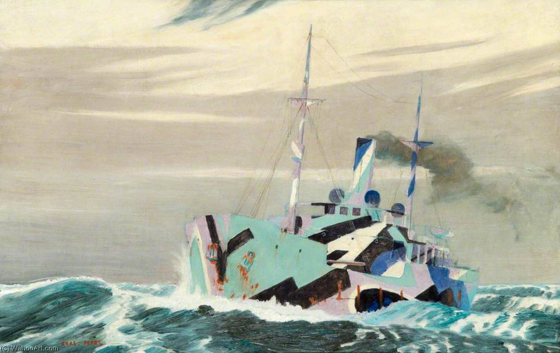 A Dazzled Merchantman — Charles Pears