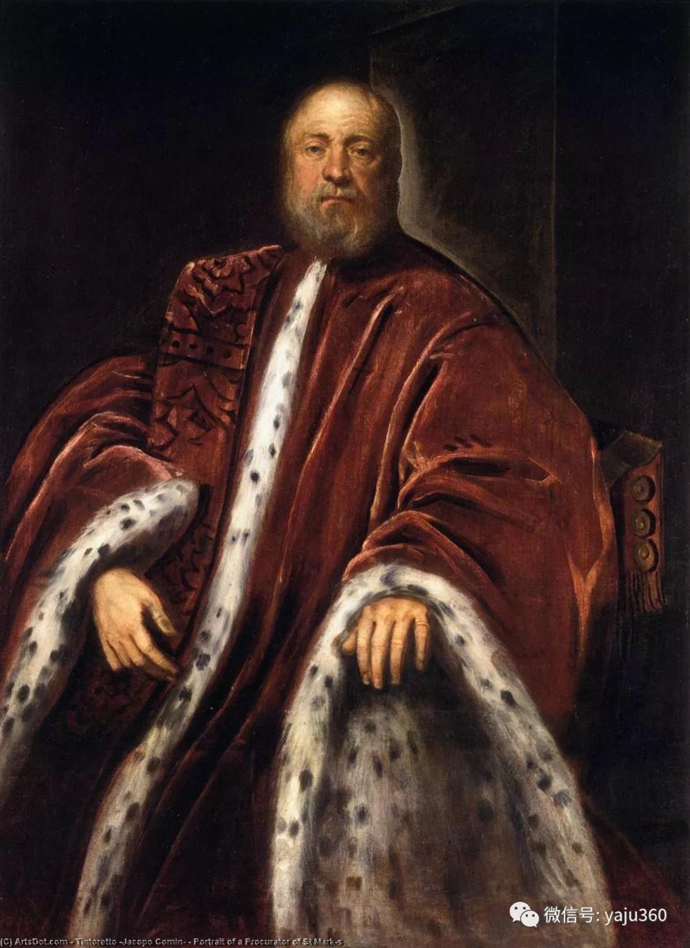 Portrait Of A Procurator Of St Mark's — Jacopo Tintoretto