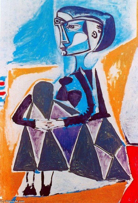 Jacqueline En Cuclillas — Pablo Picasso