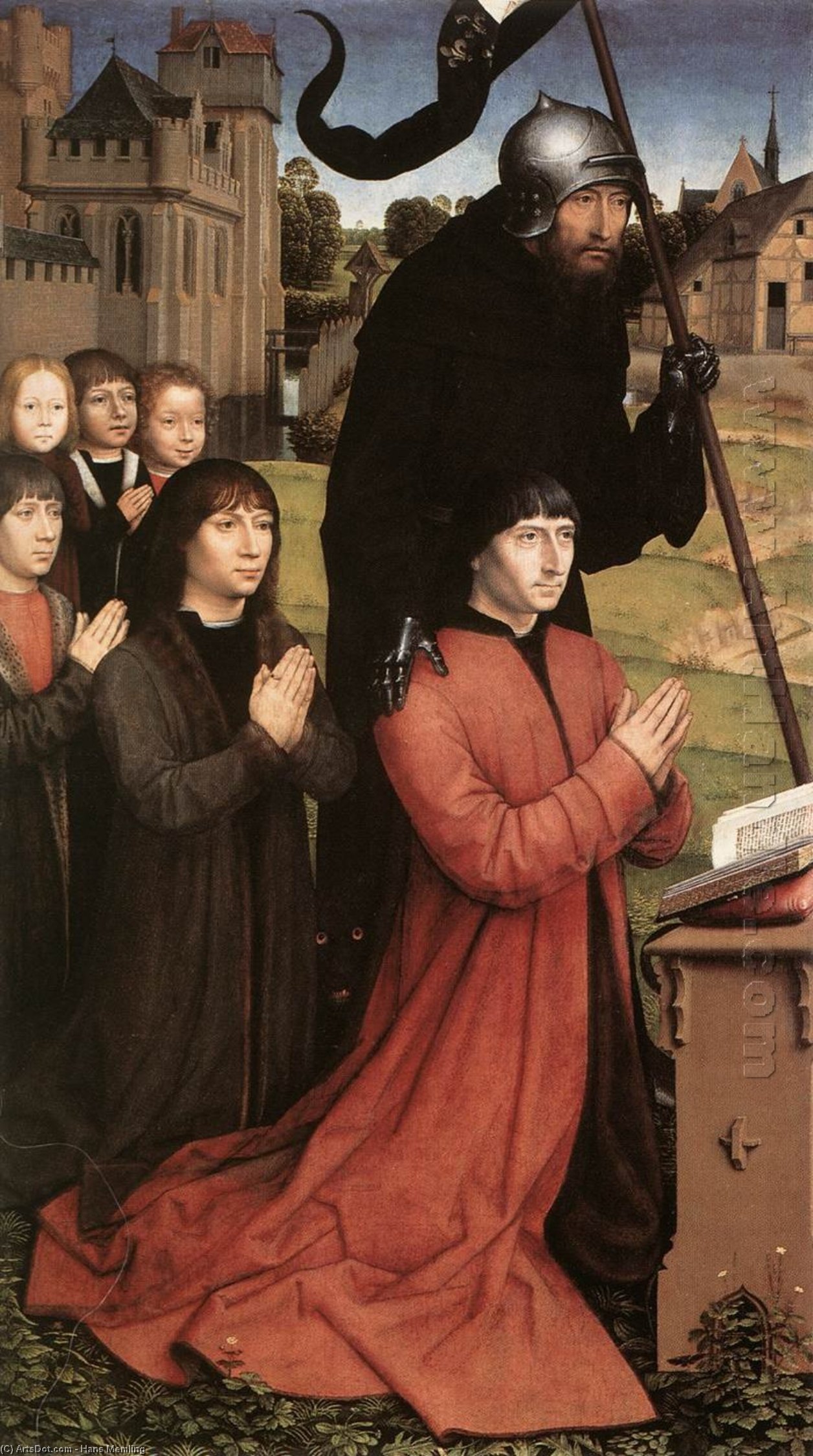 Triptych Of The Family Moreel (left Wing) — Memling, Hans