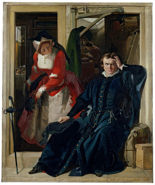 Scene From Ben Jonson's Every Man In His Humour (act Ii, Scene I) — Daniel Maclise