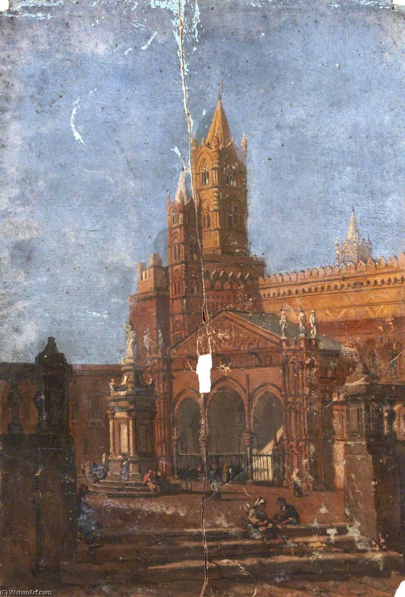Architectural Study Of A Piazza — Thomas Stuart Smith
