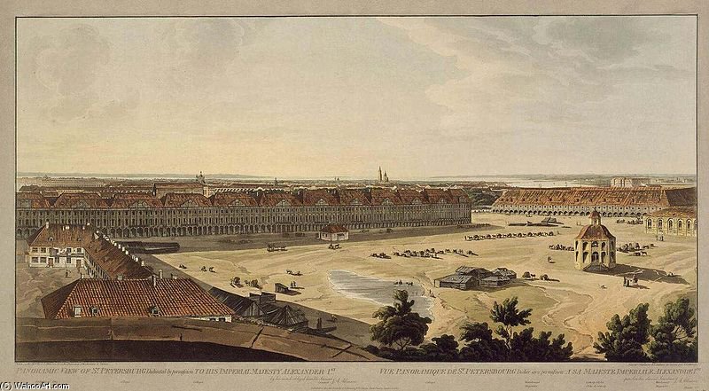 Spb Panoramic View On Twelve Colleges — John Augustus Atkinson