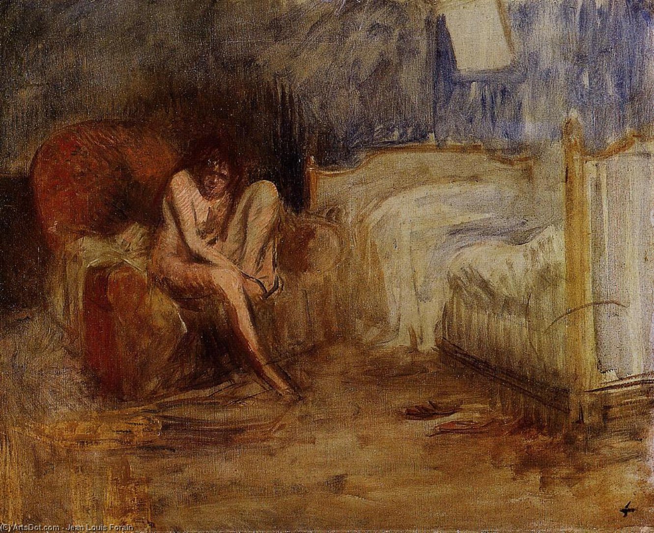 Getting Out Of Bed — Jean Louis Forain