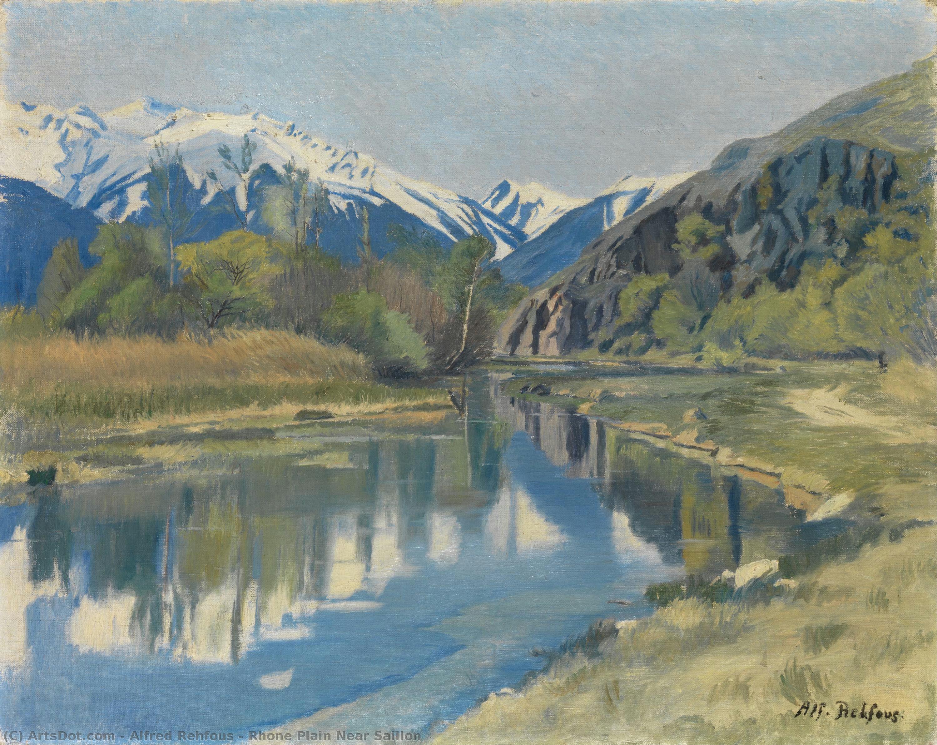 Rhone Plain Near Saillon — Alfred Rehfous