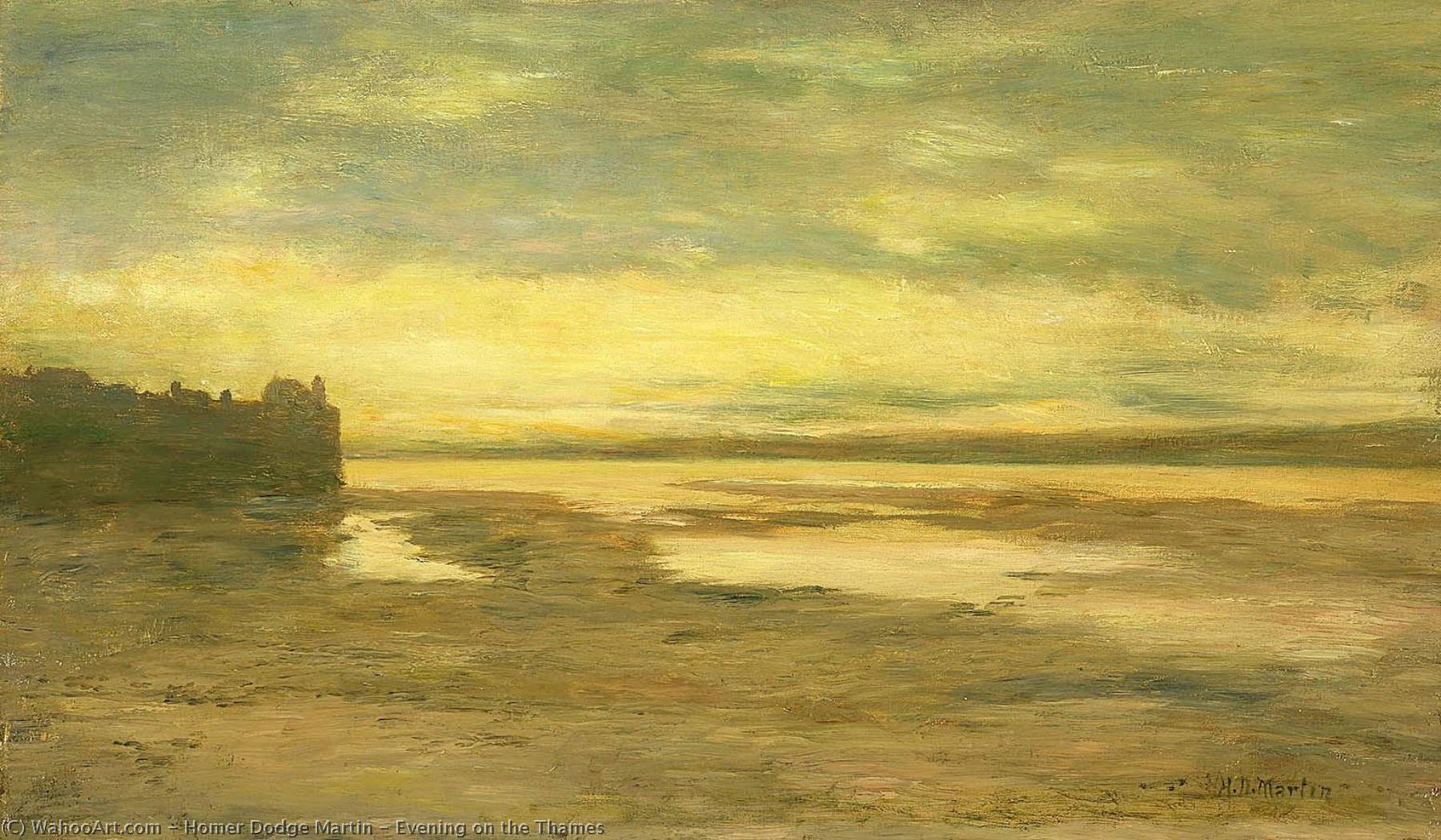 Evening On The Thames — Homer Dodge Martin