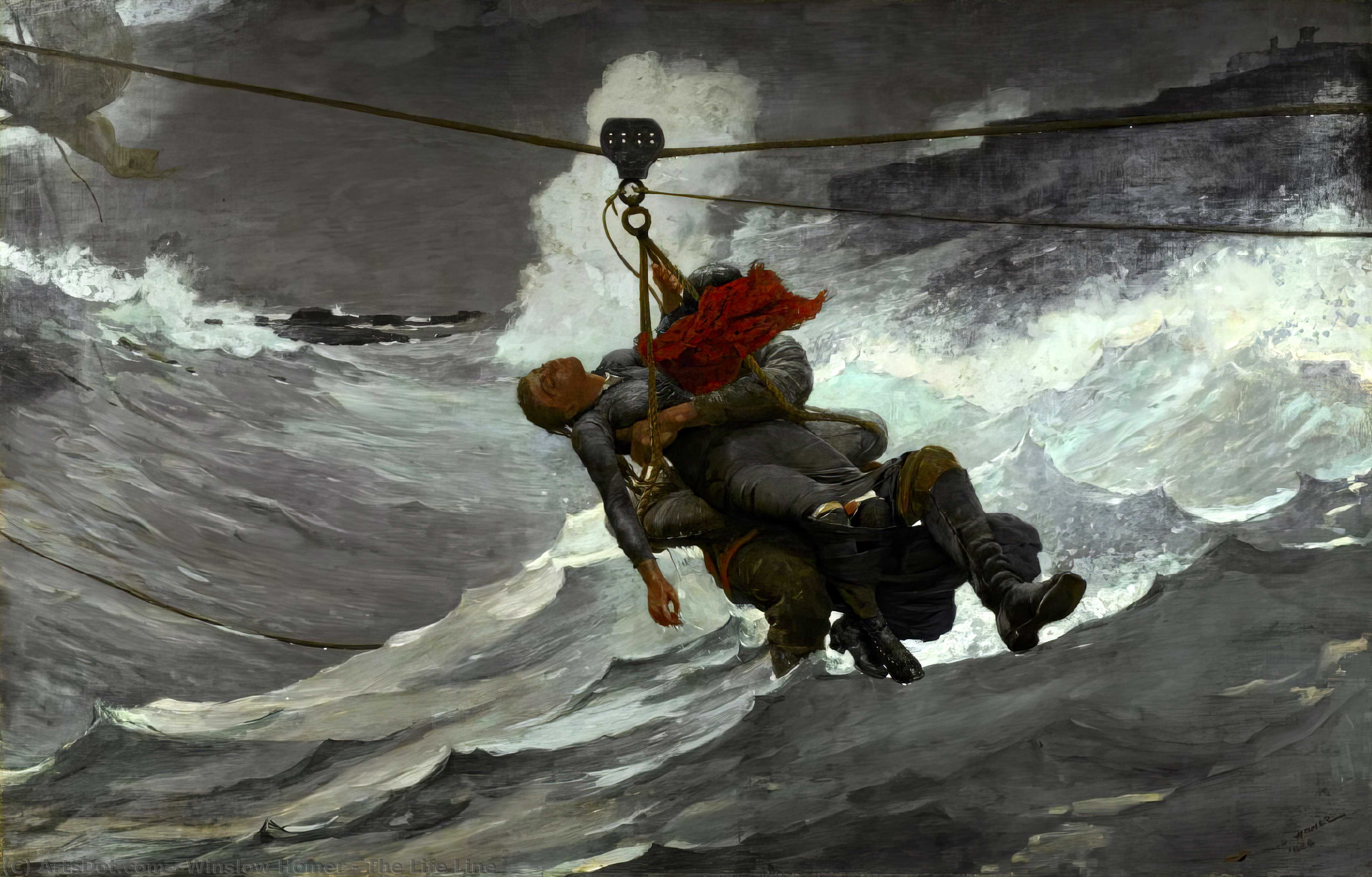 The Life Line — Winslow Homer