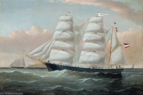The Ship Maria At Sea — William H Yorke