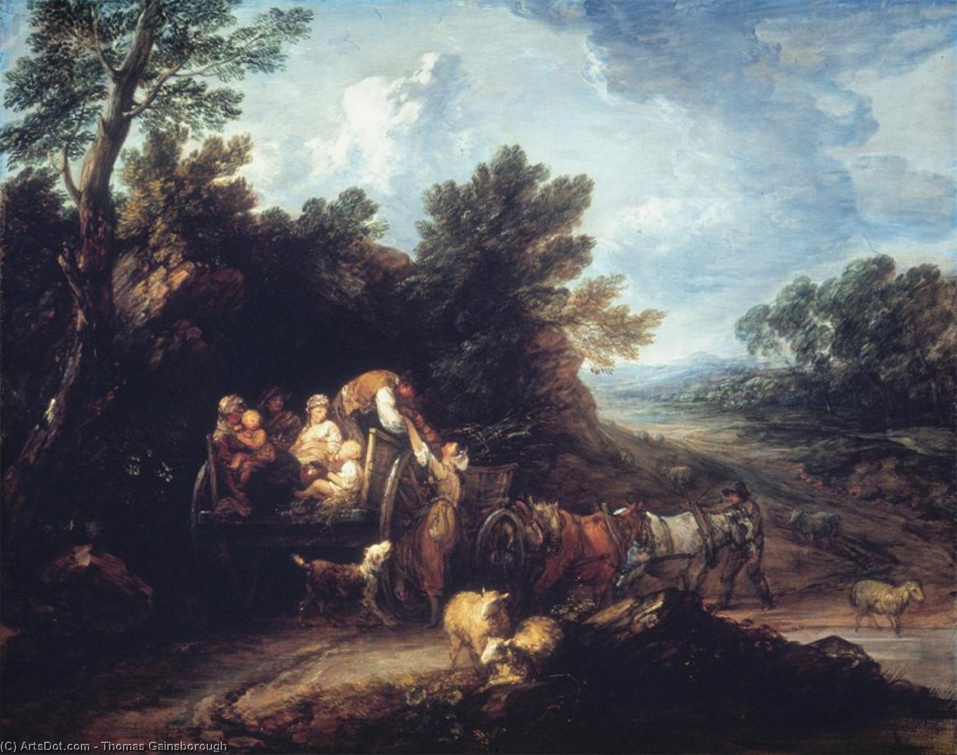 The Harvest Wagon — Thomas Gainsborough