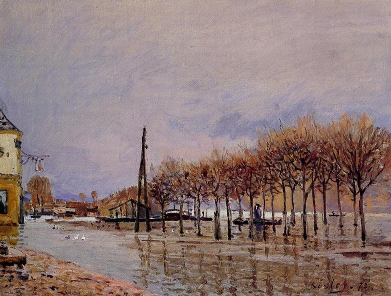 Flood At Port Marly — Alfred Sisley