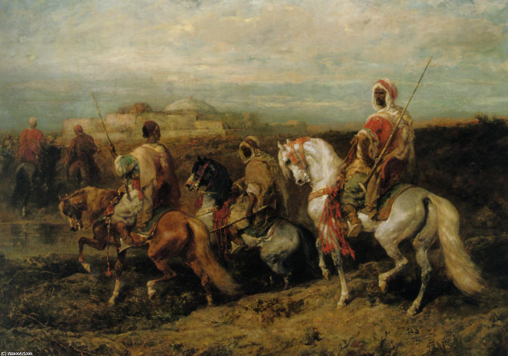 Approaching The City — Adolf Schreyer