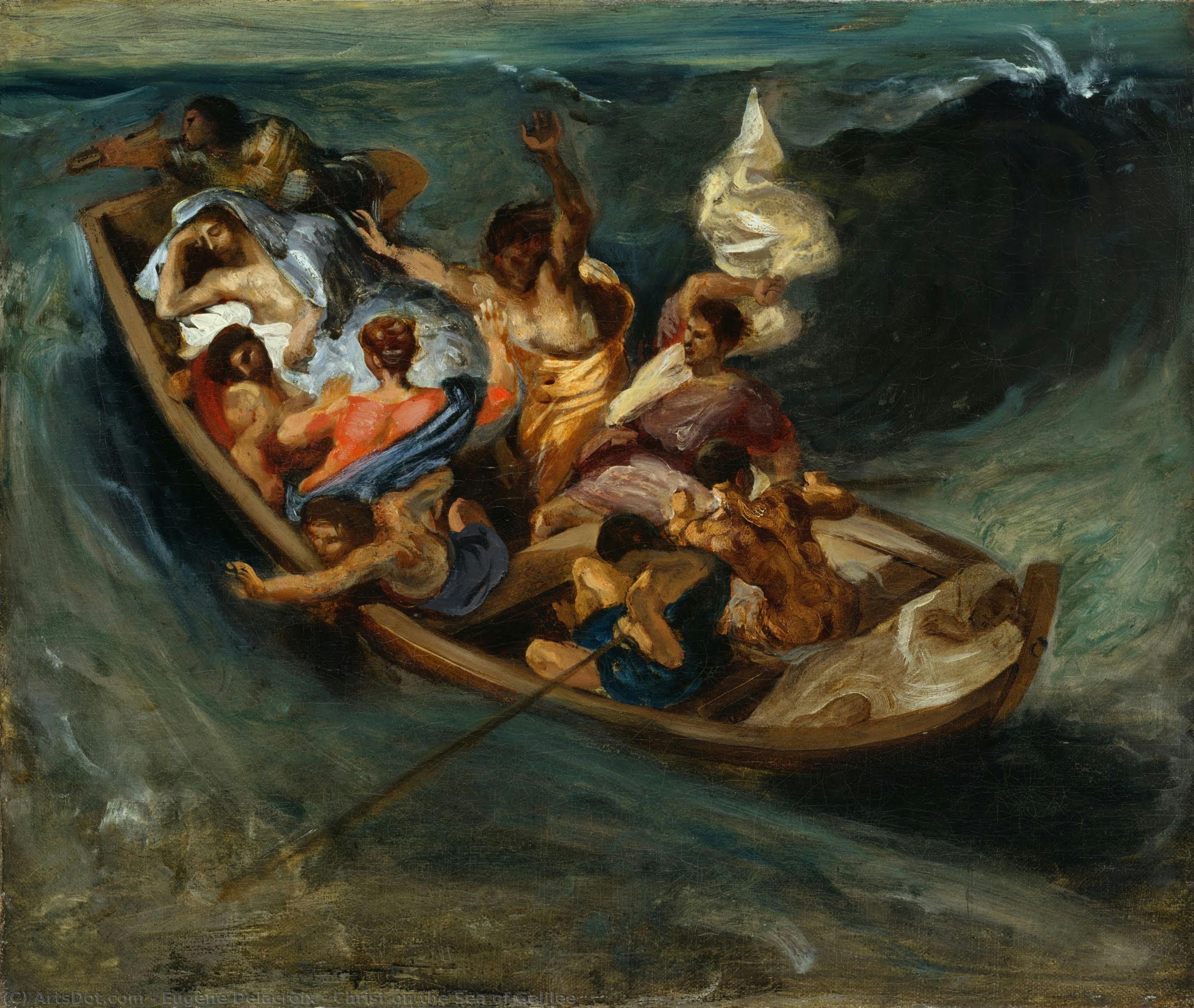 Christ On The Sea Of Galilee — Eugène Delacroix