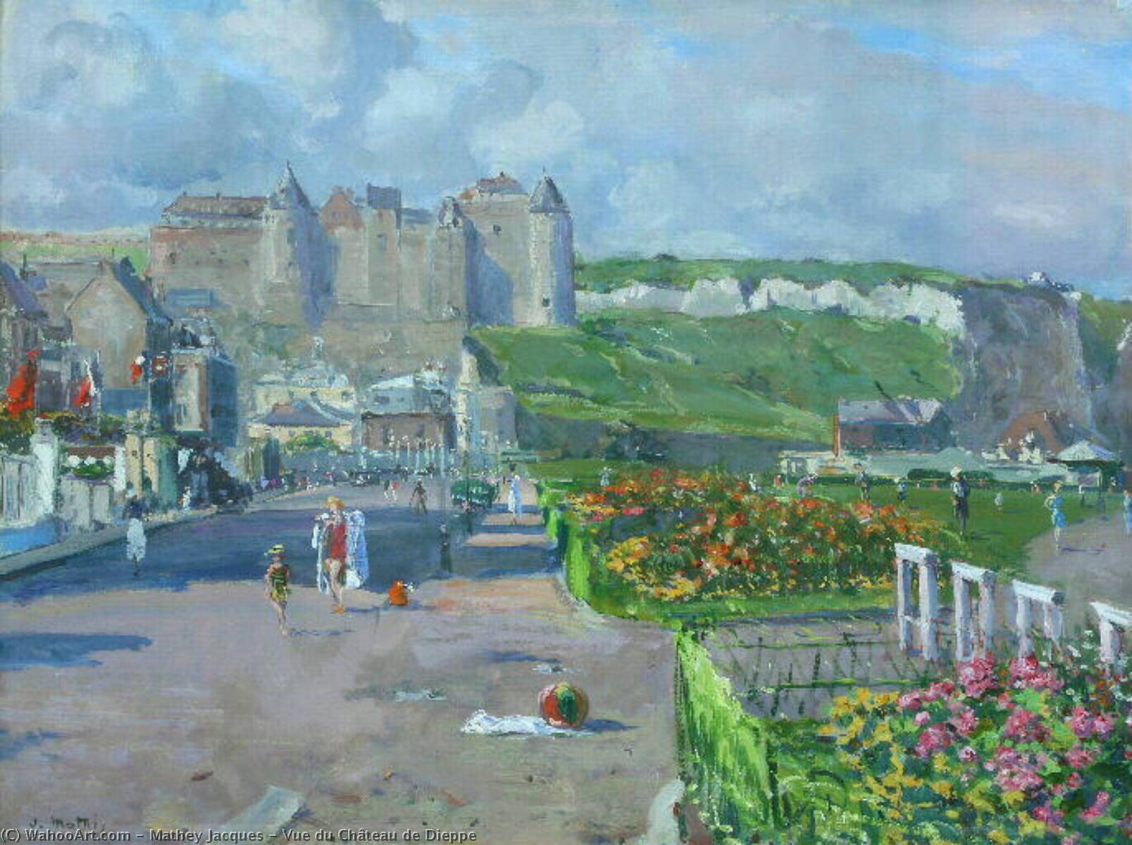 Vue Du Château De Dieppe — Mathey Jacques