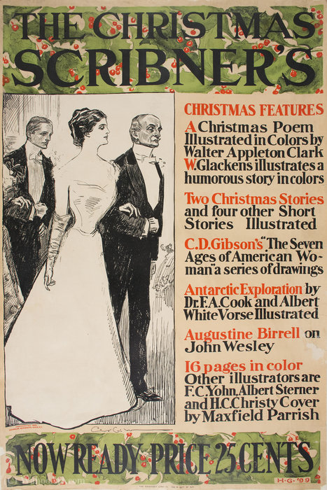 'the Christmas Scribner's', (55 X 37 Cm) (1899) — Charles Dana Gibson