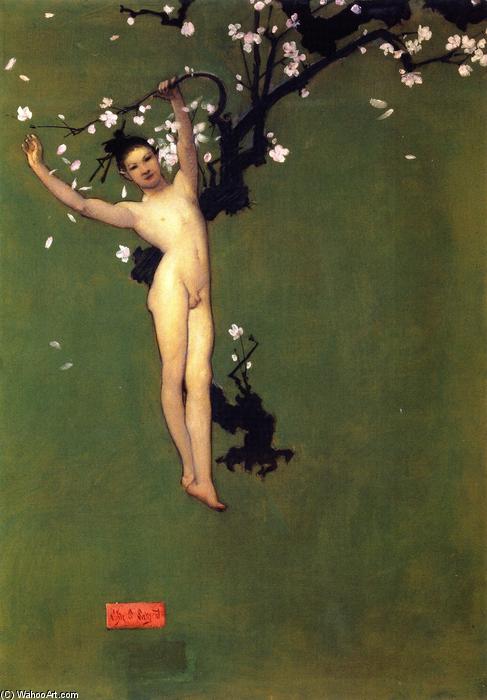 Nude Oriental Youth With Apple Blossom — John Singer Sargent