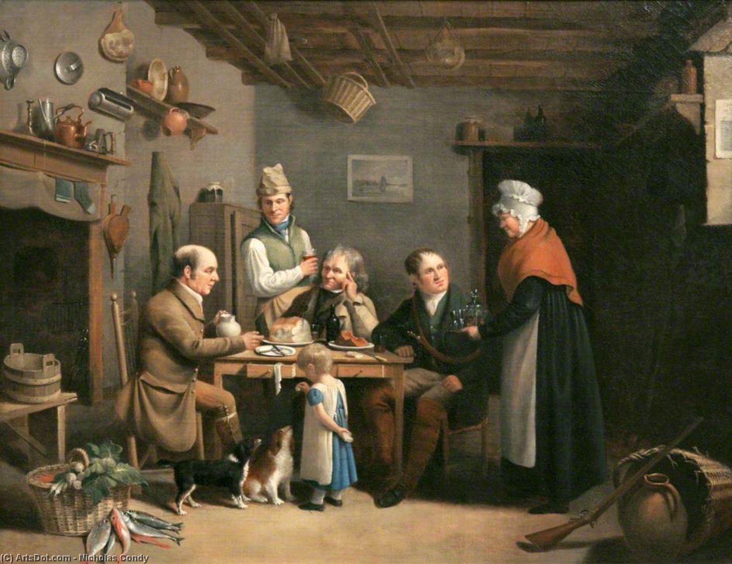 Mount Edgcumbe Estate Workers In A Kitchen Interior — Nicholas Matthew Condy