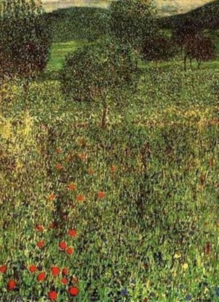 Landscape Of A Garden — Gustav Klimt