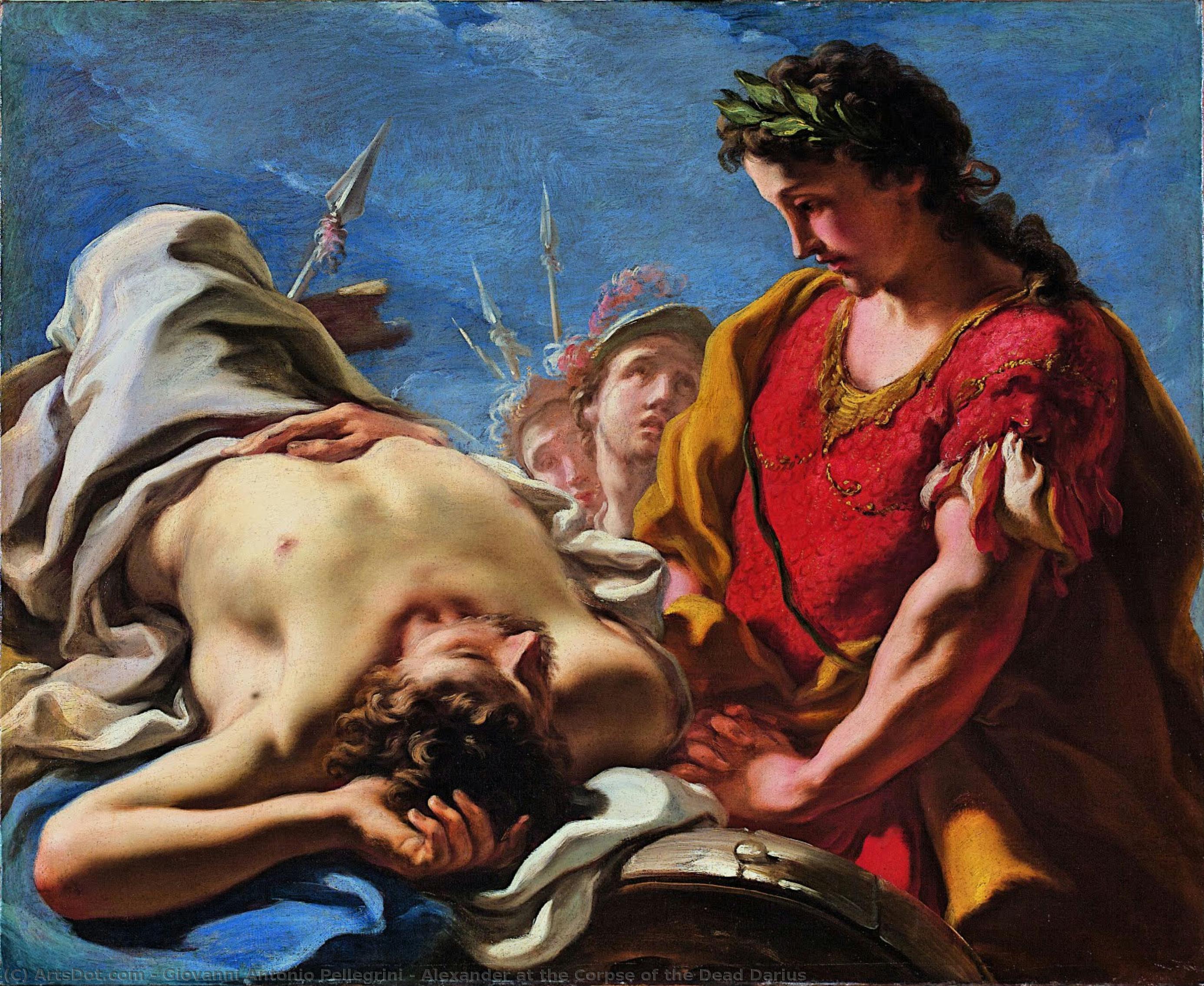 Alexander At The Corpse Of The Dead Darius — Giovanni Antonio Pellegrini
