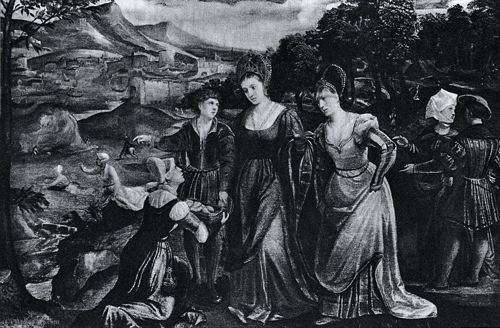 The Finding Of Moses. — Polidoro Da Lanciano
