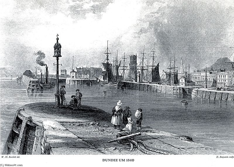 Dundee Hafen — William Henry Bartlett