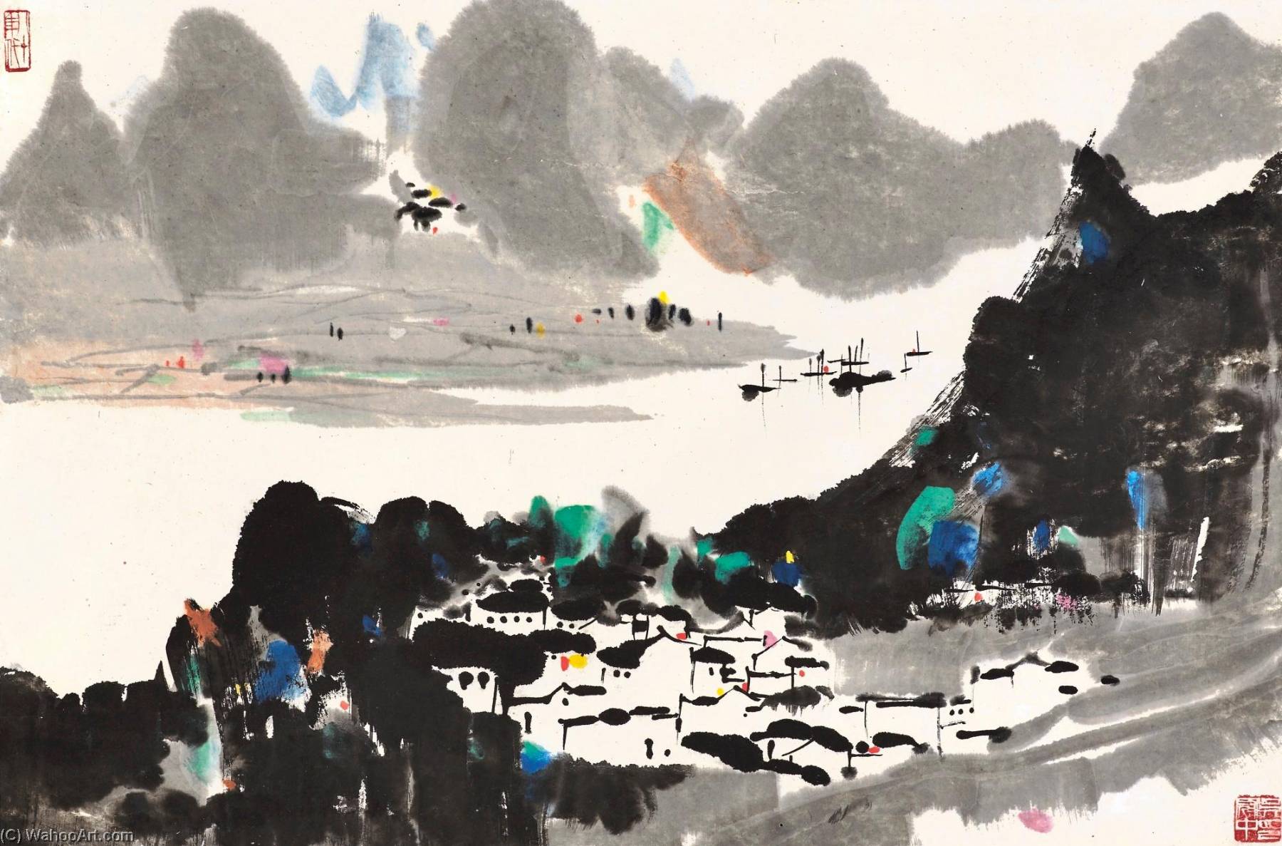 Scenery Of Lijiang — Wu Guanzhong