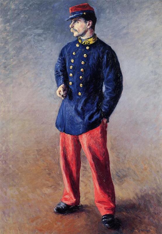 A Soldier — Gustave Caillebotte