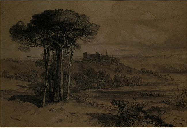 A View Of Bracciano, Italy — Edward Lear