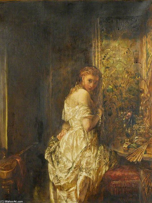 Woman In White — Alfred Joseph Woolmer