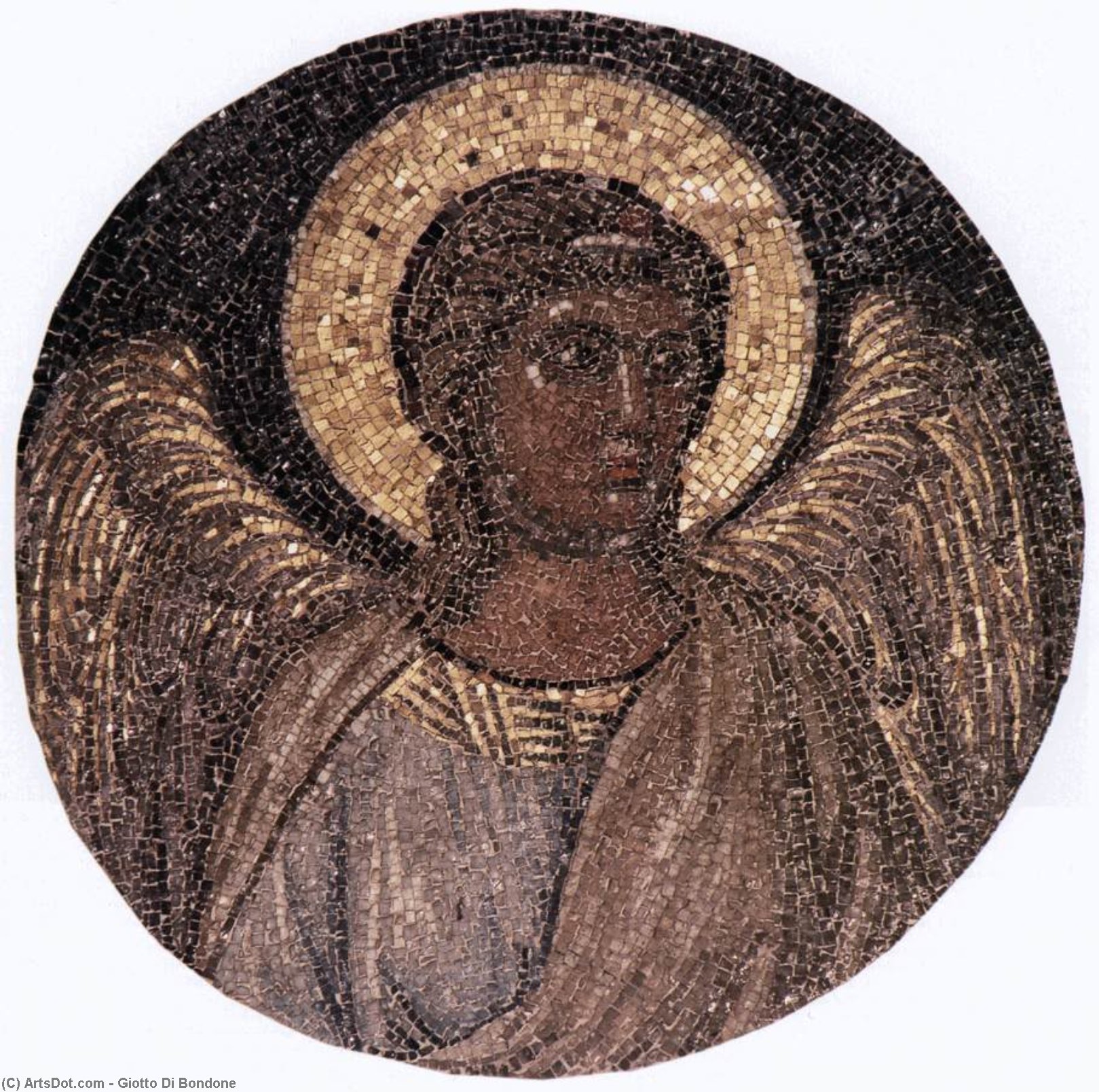 Tondo With Angel — Giotto Di Bondone