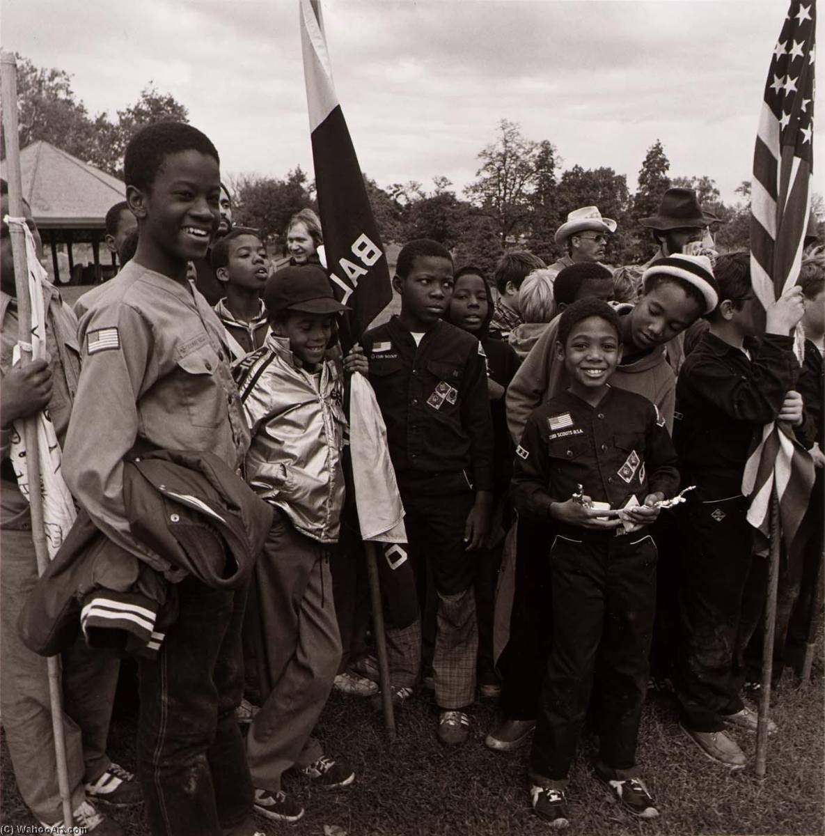 Awards Ceremony For Boy Scouts, Patterson Park, From The East Baltimore Documentary Survey Project — Elinor Cahn